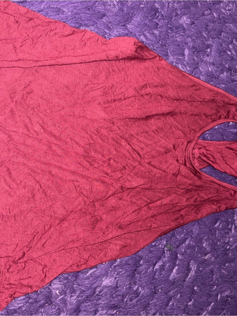 Women's Sleeveless Tank Top in Deep Raspberry